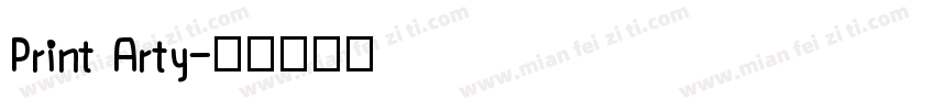 Print Arty字体转换